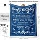 thumbnail image 2 of LHSHID Birthday Gifts for Women/Men/Her/Him Blanket Blue Happy Birthday Decorations Women/Men Throw Blankets Bday Gift for Women/Men Unique Best Birthday Gift Ideas 40"x50", 2 of 7