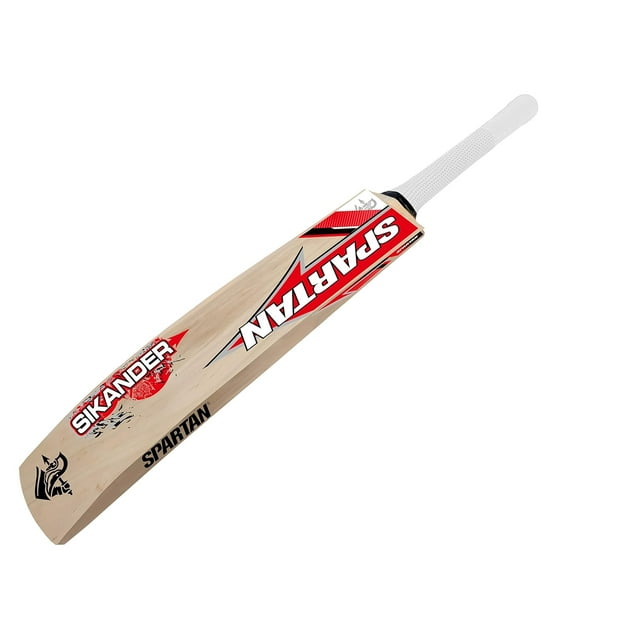Spartan Sikander 2000 Kashmir Willow Cricket Bat , Size - 4 | Styled For Maximum Stability While Playing Shots