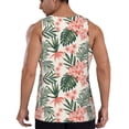 thumbnail image 3 of Fotbe Lilies Flowers Pattern Men's Quick Dry Workout Tank Top Gym Muscle Tee Fitness Bodybuilding Sleeveless T Shirt Breathable Workout Shirt-Small, 3 of 9