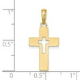 thumbnail image 2 of FJC Finejewelers 14k Yellow Gold Cross with Cross Center Charm, 2 of 2