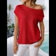 thumbnail image 4 of Jersey de Punto de Corta con Hombros Descubiertos para Mujer, Color Rojo, Talla L, 4 of 8