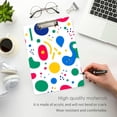 thumbnail image 3 of FORMRS Acrylic Clipboard with Low Profile Clip Standard A4 Letter Size, 12.5" x 9", Colorful Round, 3 of 8