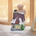 thumbnail image 2 of Estatua de casa iluminada, luz, pueblo, miniatura, resina, decoración navideña, jardín EstiloE, 2 of 7