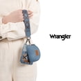 thumbnail image 3 of Wrangler Aztec Keychain Wristlet Wallets for Women Western Dual Pouch Wristlet Credit Card Holder Wallet with Zipper Pocket, Aztec-Jean, 3 of 8