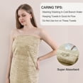 thumbnail image 6 of 12 Piece Family Towels Set for Bathroom, Quick Drying, High Absorbent Ultra Soft Towel Sheet, Includes 4 Bath Towels, 4 Hand Towels, & 4 Washcloths (Dark Camel), 6 of 7