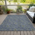 thumbnail image 6 of Addison Rugs Chantille Indoor/Outdoor Transitional Floral Denim Washable Rectangle Rug, 8' x 10', 6 of 6