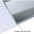 thumbnail image 5 of 10x7 Inches Portable Folding Makeup Mirror, Frameless PU Leather Desk Mirror with Stand for Camping Travel Tabletop Personal, Blue, 5 of 5