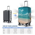 thumbnail image 6 of Daiia Shopping Cart On Tropical Beach Luggage Cover, Thickened Washable Travel Luggage Covers, Elastic Unique Baggage Covers for 18-20 inch Luggage-Small, 6 of 9