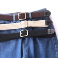 thumbnail image 4 of Cinturón de lona elástica para jeans, tejido elástico, sin costuras, invisible, sin perforaciones, para hombres y mujeres, combinable, cinturón perezoso, 4 of 6