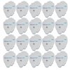 TENS Electrodes - Large Replacement Electrode Pads for TENS Units - 20 Pairs of Snap TENS Unit Electrodes (40 TENS Unit Pads) - Discount TENS Brand