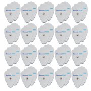 TENS Electrodes - Large Replacement Electrode Pads for TENS Units - 20 Pairs of Snap TENS Unit Electrodes (40 TENS Unit Pads) - Discount TENS Brand
