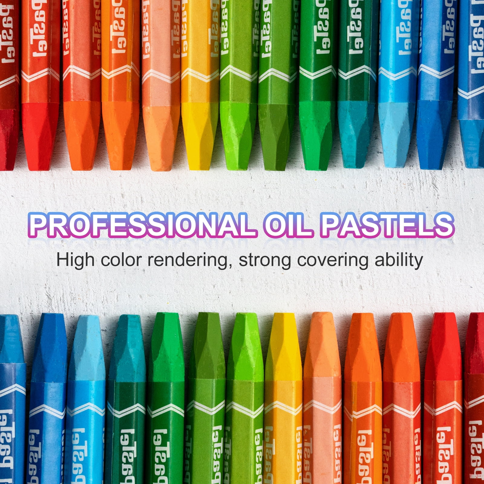 Uxcell Purple Red Oil Pastels, 36Pcs Soft Oil Crayons Vibrant and Creamy Pastels Stick Art Supplies for Art Painting Drawing Blending Graffiti for Artists Beginners