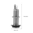 thumbnail image 2 of unbranded Conector Para Guitarra Bajo De Latón Con Acabado Plateado Para Señal Estable Y Sonido Claro, 2 of 7