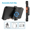 thumbnail image 5 of Njjex For Motorola Moto G Play 4G 2024 6.5" Case with Belt-Clip Holster ,Heavy Duty Protective Drop Protection Shockproof Cover with [Built in Screen Protecotr] - Orange, 5 of 6
