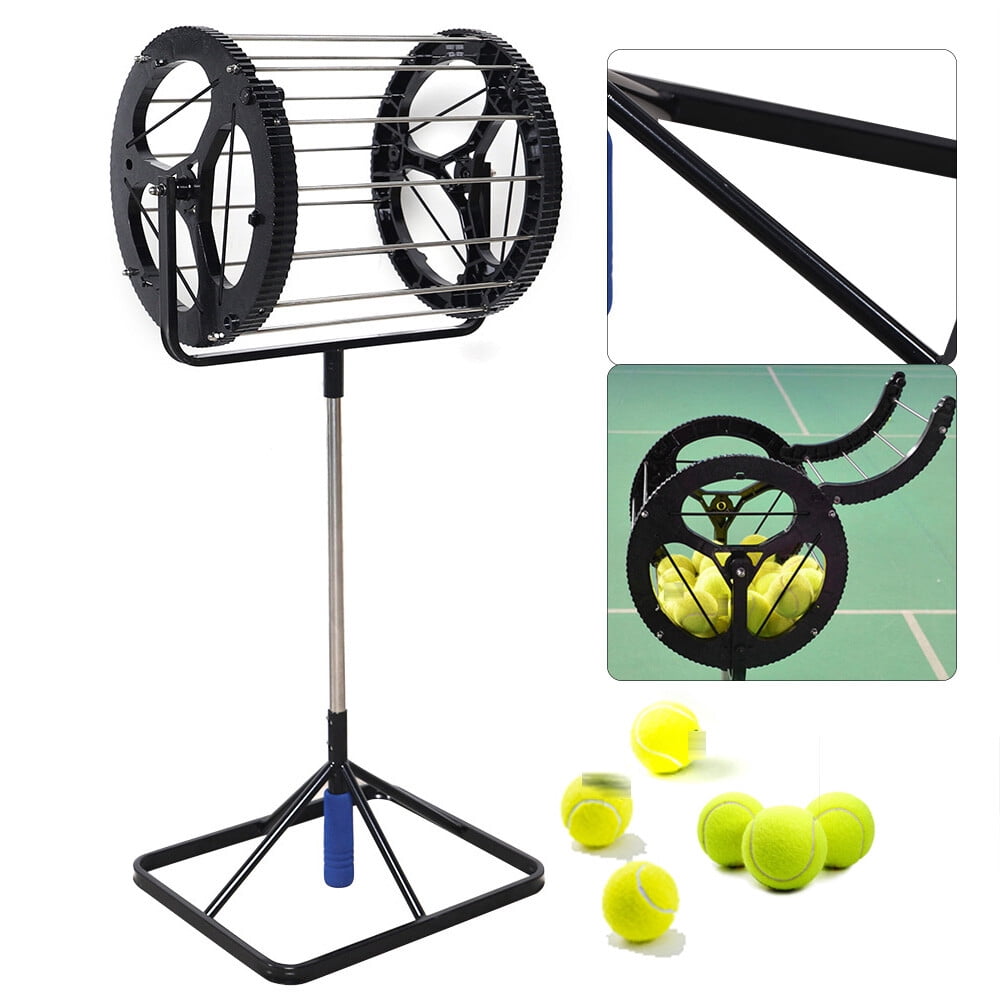 2 in 1 Tennis Ball Collector Automatic Tennis Training Ball Picker With Handle for Tennis Training Grounds, Professional Tennis Court