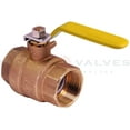thumbnail image 2 of Midline Valve FxFLH1515GAS-5 Premium Brass Gas Ball Valve, with 1-1/2 in. FIP Connections (Pack of 5), 2 of 6