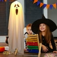 thumbnail image 4 of PATLOLLAV White Large Halloween Ghost Hanging Decorations,Luminous Ghost Hanging Lamp,Light Up Ghost Decor Halloween Hanging Ghosts with Led Lights for Halloween Outdoor Indoor Ornament, 4 of 5