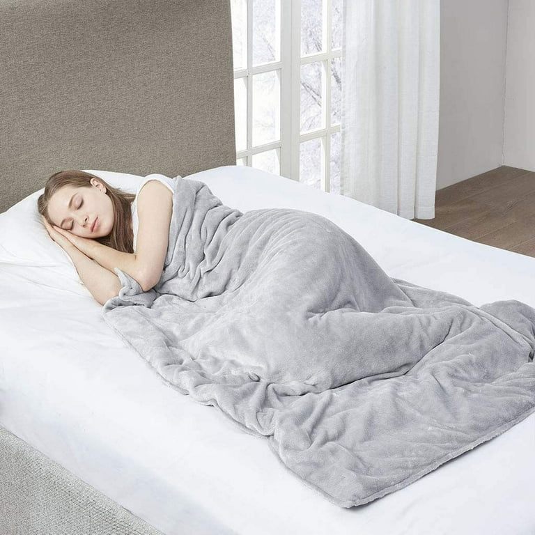 MP2 Glacier Weighted Blanket Reversible Cooling u0026 Warm Cover for Hot and  Cold Sleepers, 36x48 5lbs, Grey - Walmart.com