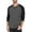 Black Dark Gray, variant on QDG Men's Henley Shirt Color Block Raglan Long Sleeve Slim Fit Casual Tee Shirt