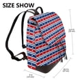 thumbnail image 2 of Salouo Fourth Of July Pattern PU Leather Backpack,Purse for Women Fashion Multipurpose Design Handbag Ladies Shoulder Bags Travel Backpack, 2 of 4