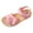 Pink, variant on Kids Sandals Boys Girls Slide Summer Non-slip Toddler Slippers with Adjustable Straps for Indoor & Outdoor Croc Sandals,White,Size 3