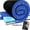 Blue, variant on Memory Foam Camping Pad | Portable Roll Up Sleep Mat for Floor, Tent, Car Foldable Lightweight Removable with Cover, Travel Bag