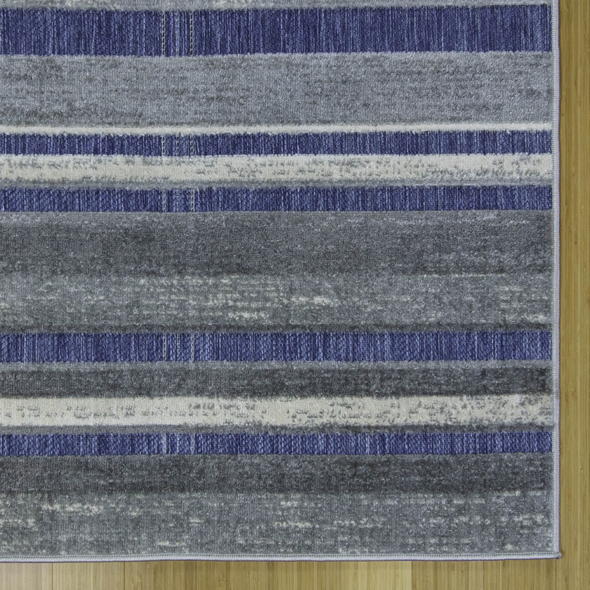 Kalari Koro Indoor/ Outdoor Polypropylene Navy Flat Weave Area Rug, 9x13