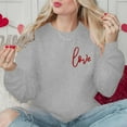 thumbnail image 6 of Bjutir Valentines Day Women Tops Sweatshirt Printed Round Neck Long Sleeve Casual Pullover Hoodie, 6 of 7
