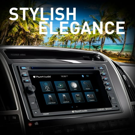 Planet Audio - 6.2" - Bluetooth - In-Dash DVD Receiver - Black