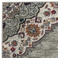 thumbnail image 2 of SAFAVIEH Madison Frazier Floral Geometric Area Rug, Light Grey/Fuchsia, 5'3" x 7'6", 2 of 7