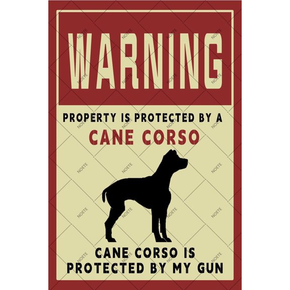 Noete Dog Accessories Metal Tin Sign 8x12 Inch, Easter Wall Decor for Home, Office, Classroom, Perfect Gift for Dog Lovers & Pet Owners