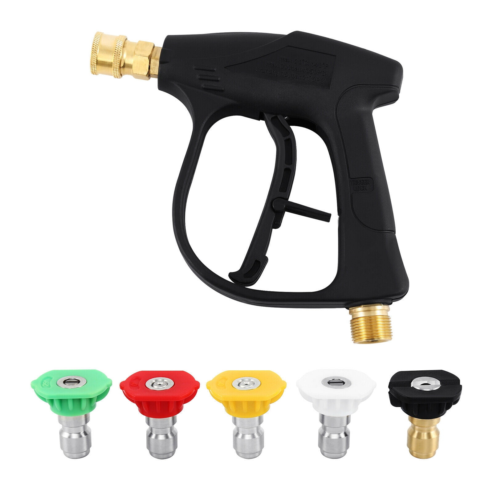 YAMATIC Short Pressure Washer Gun with Foam Cannon, 5000 PSI Power Was | YAMATIC