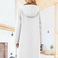 thumbnail image 5 of Hjlmsx Long Hoodies For Women Zip Up Fuzzy Fleece Lined Sweatshirts Jackets Casual Winter Warm Coats with Pockets White S, 5 of 8