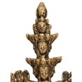 thumbnail image 3 of 7 Inch Thousand-Armed Avalokiteshvara Brass Idol Handmade Buddhist Deity - Made in India, 3 of 4