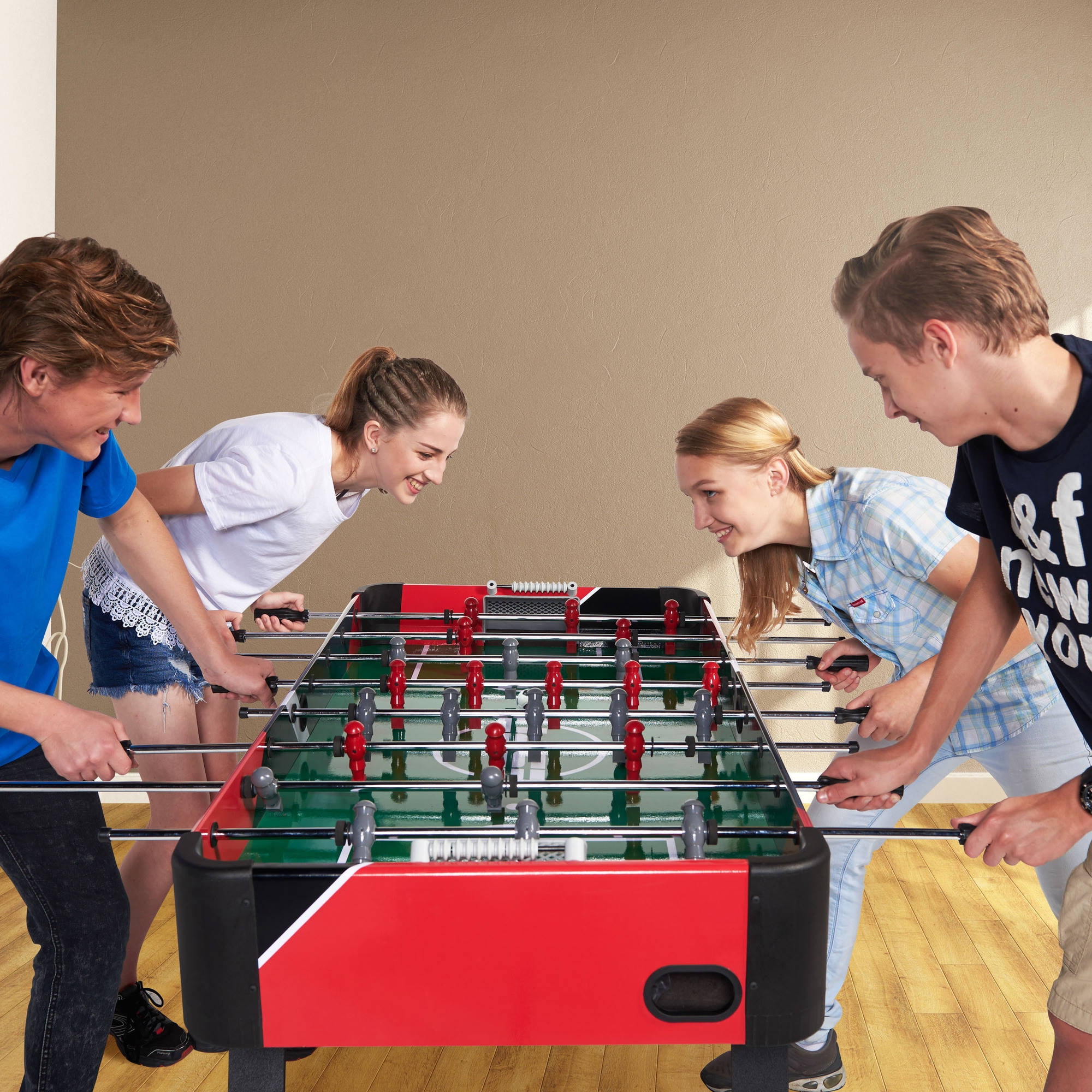 ESPN 54 Inch Foosball Soccer Table Indoor Family Sports Game Full Sized