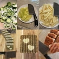 thumbnail image 3 of Jinsinto Wave Slicer, Potato Slicer Multipurpose Vegetable Slicer Ripple Knife Crinkle Cutter, 3 of 5