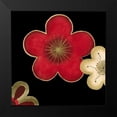 thumbnail image 2 of Vess, June Erica 15x15 Black Modern Framed Museum Art Print Titled - Pop Blossoms in Red II, 2 of 5