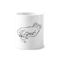 thumbnail image 1 of Culture Hand Eye Line Drawing Pattern Toothbrush Pen Holder Mug Cerac Stand Pencil Cup, 1 of 2