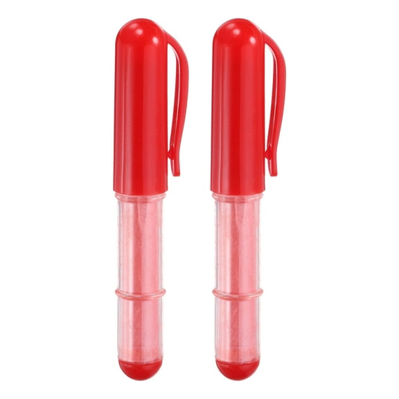 Uxcell 2Pack Fabric Chalk Marker Tailors Liner Chalk Pen Style for Sewing Quilting & Crafts, Red