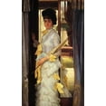 thumbnail image 2 of Tissot, James 21x32 Gold Ornate Wood Framed with Double Matting Museum Art Print Titled - Miss Lloyd, 2 of 4