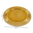 thumbnail image 3 of Bajo Plato Holiday Time de Melamina Rayas Dorado 31 cm, 3 of 4