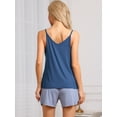 thumbnail image 3 of DARING DIVA Camisoles Pajamas Base Layer Spaghetti Straps Tank Tops M Blue, 3 of 6