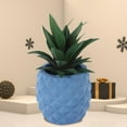 thumbnail image 5 of Clearance! Nomeni Plant Pots Resin Decoration Pineapple Plant Green Plant White Collar Desk Flowerpot Garden Supplies Blue, 5 of 9