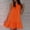 Orange, variant on Babysbule Women's Summer Dresses Women's Fashion Casual O-Neck Solid Color Vest Sleeveless Soft Pleated Dress