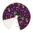 thumbnail image 3 of Bingfone Christmas Tree Skirt Mat Christmas Decoration Interior 30"-Mardi Gra2, 3 of 8