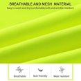 thumbnail image 4 of Lishi Fluorescent Yellow Reflective Safety Vest with Zippered Pocket, Breathable Mesh Lining, and Wear-resistant Design - S Size, 4 of 5