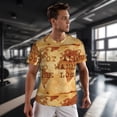 thumbnail image 3 of Wukai Not All Those Who Wander Are Lost2 Print Men's Short-Sleeved Mesh T-Shirt,Quick-Dry Short Sleeve Workout T-Shirt-X-Small, 3 of 8