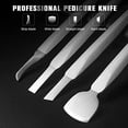 thumbnail image 2 of Pedicure Knife Ingrown Toenail Kit, 4 PCS Professional Pedicure Tool Kit, Top Notch Foot Blade (Leather case included), 2 of 7
