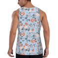 thumbnail image 6 of Rocae Rose Flowers for Men's Workout Tank Top Men's Running Tank Top Dry Fit Athletic Workout Tank TopsXX-Large, 6 of 9