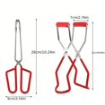 thumbnail image 3 of 6pcs, Canning Clip Set, Stainless Steel Canning Supplies Starter Kit, Canning Rack Canning Essentials Tools Set For Mason Jars Home Canning Jars, Kitchen Tool, Anti-Scald Clip Suit, 3 of 4